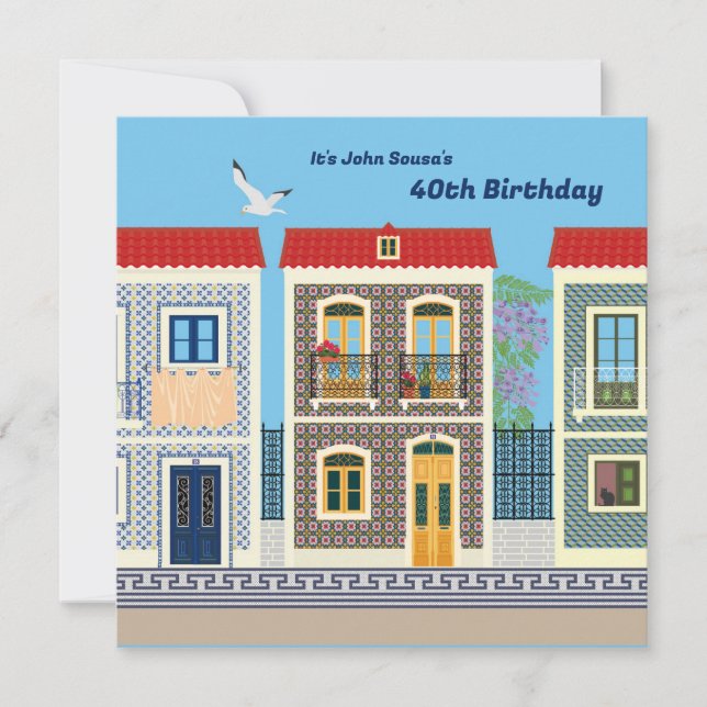 Belles maisons portugaises avec tuiles ou azulejos (Devant)