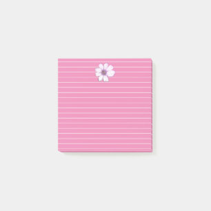 Belles notes de post-it aux fleurs