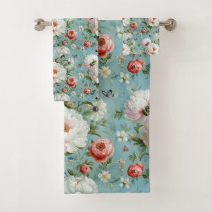 Belles pivoines blanches et rouges