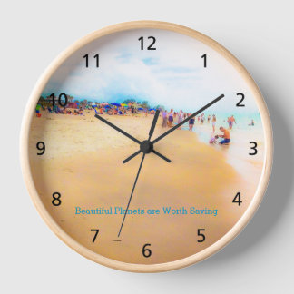 Belles planètes Horloge Mur Acrylique