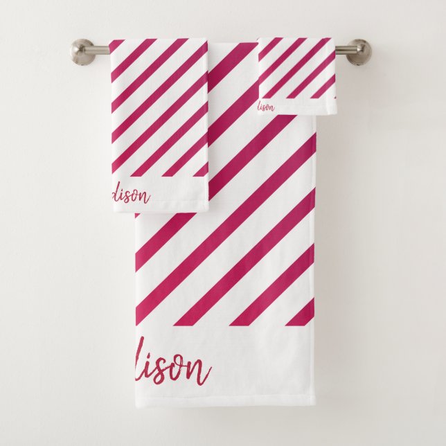 Belles rayures roses et rouges (En situation)