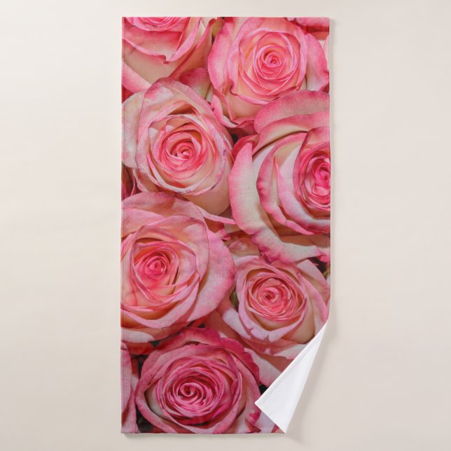 Belles roses roses roses (Serviette de bain)