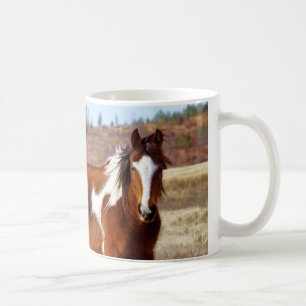 Belles tasses de cheval de peinture