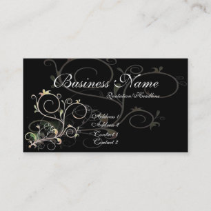 Belles vignes D1 - cartes de visite de Scrollwork