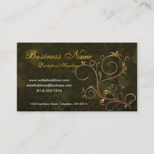 Belles vignes D4 - cartes de visite de Scrollwork