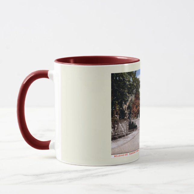 Bellevue Ave, Newport RI Vintage Mug (Gauche)