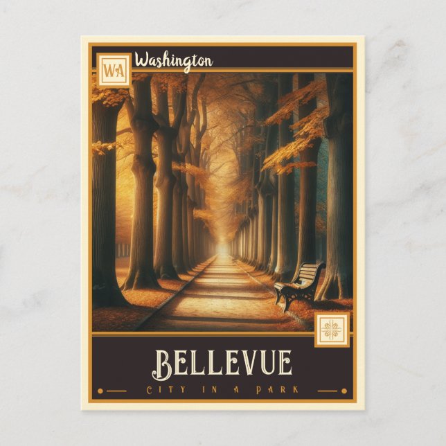 Bellevue, Washington| Carte postale ancienne (Devant)