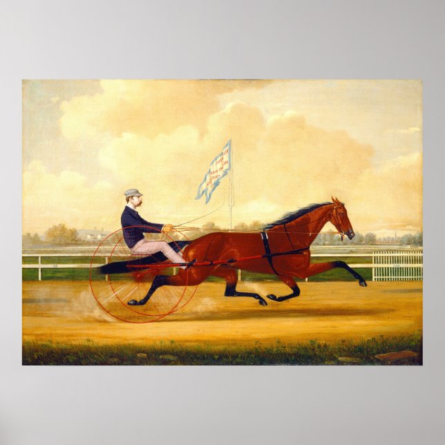 Belmont Driving Park - C Humphreys Fine Art Poster (Devant)