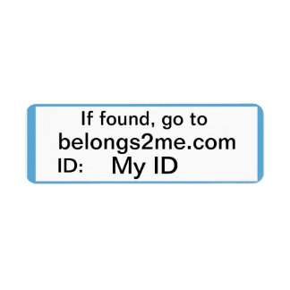 belongs2me.com Étiquette