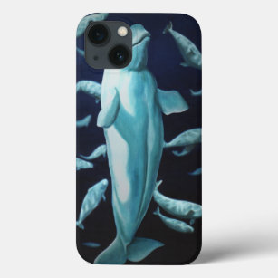 Beluga Baleine coque ipad Baleine Art Tablet coque