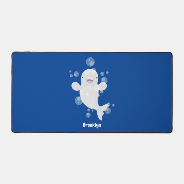 Béluga mignon bulles dessin de dessin animé (Recto)