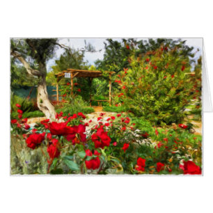 Belvédère dans la carte vierge de jardin portugais