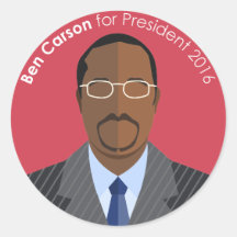 Ben Carson 2016 pour autocollant personnalisé prés