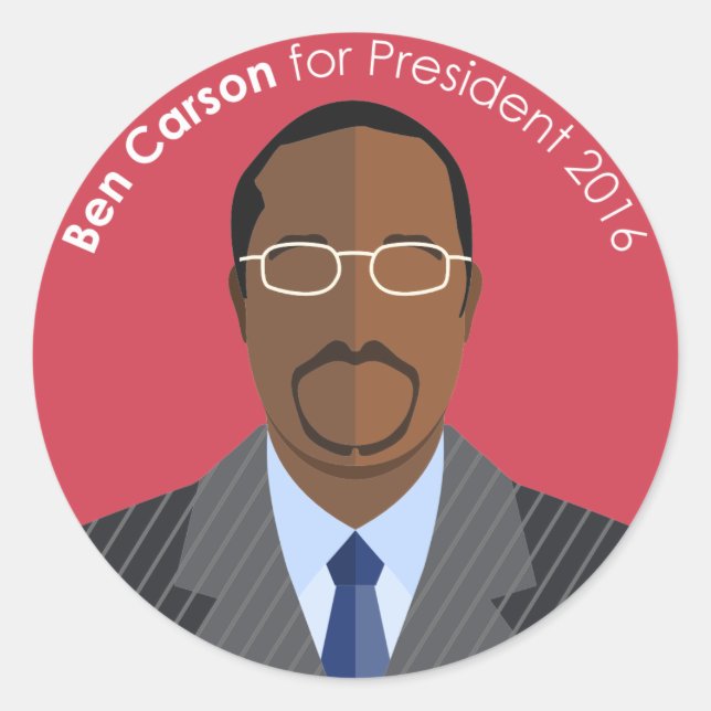 Ben Carson 2016 pour autocollant personnalisé prés (Devant)