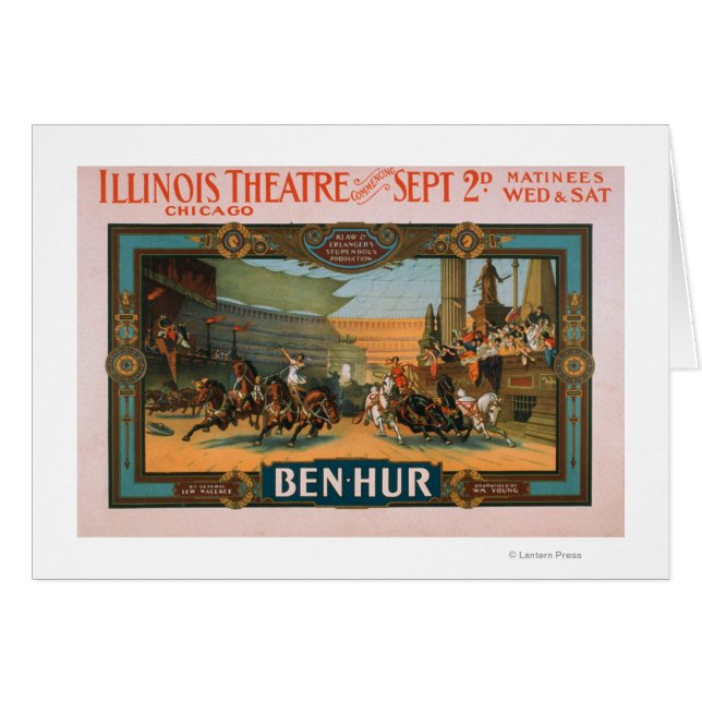 Ben-Hur à l'affiche du théâtre Illinois de Chicago (Devant horizontal)