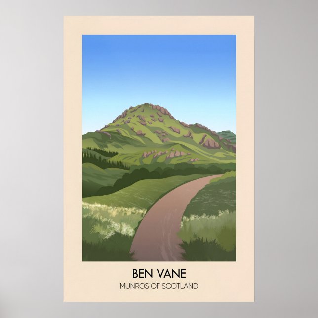 Ben Vane Munros of Scotland Poster (Devant)