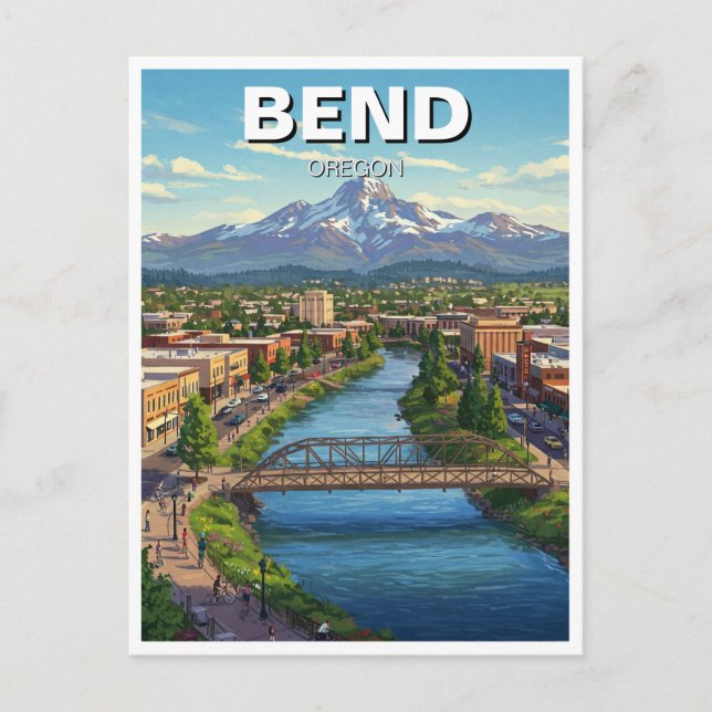 Bend Oregon Coast Travel Carte postale (Devant)