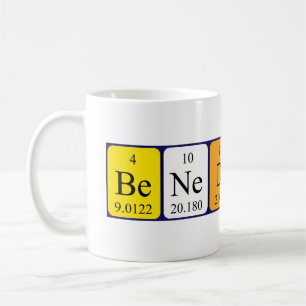 Benedict périodique nom de table mug