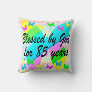 BÉNÉDICTION DE JOLIE DIEU 85E ANNIVERSAIRE COUSSIN