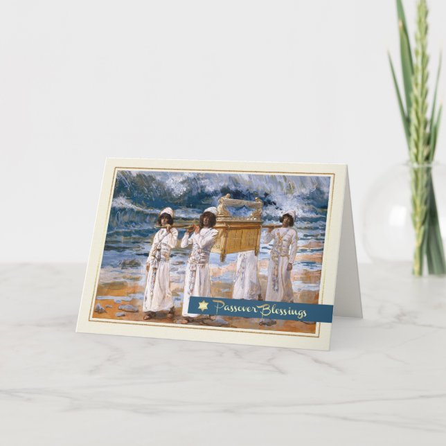 Bénédiction de la Pâque. Carte de voeux pour les b (Devant)