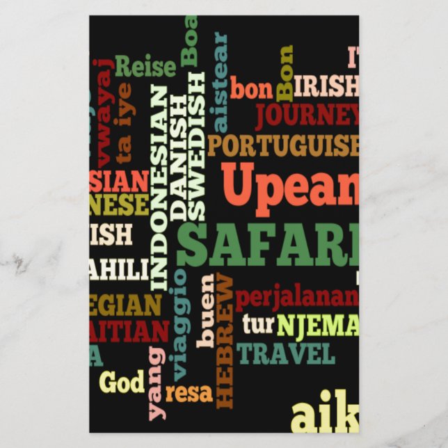 Bénédiction de voyage internationale (Devant)