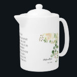 Bénédiction irlandaise ancienne et personnalisatio<br><div class="desc">Une belle Bénédiction irlandaise pour un mariage de style verdoyant. Le design de saison de St. Patrick. Roses ivoire avec assortiment Aquarelle mariage verdure d'Eucalyptus et baies.</div>