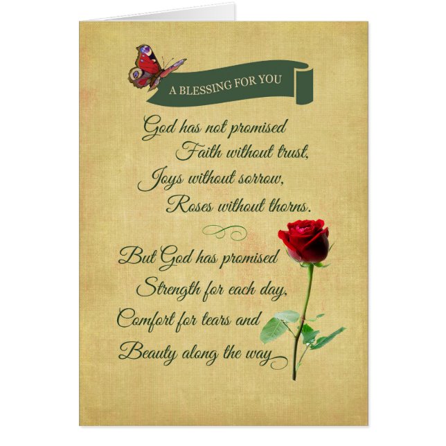 Bénédiction, Rose rouge, Papillon (Devant)