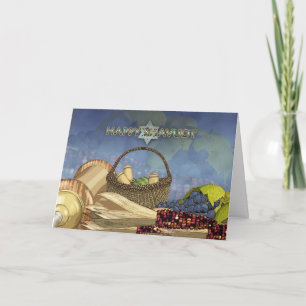 Bénédiction Shavuot - Carte Shavuot Scroll Et Nour
