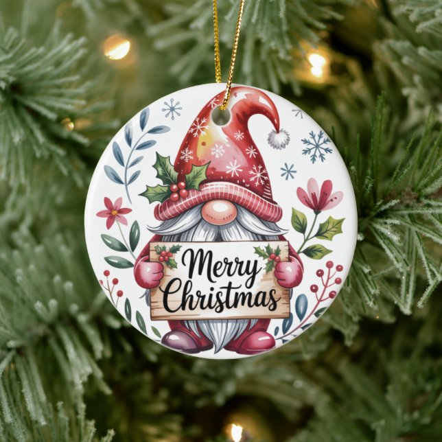 Bénédictions de Noël de Gnome Joyeux Noël Ornement (Arbre)