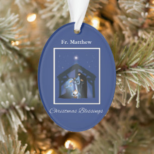 Bénédictions de Noël de prêtre, Scène de la Nativi