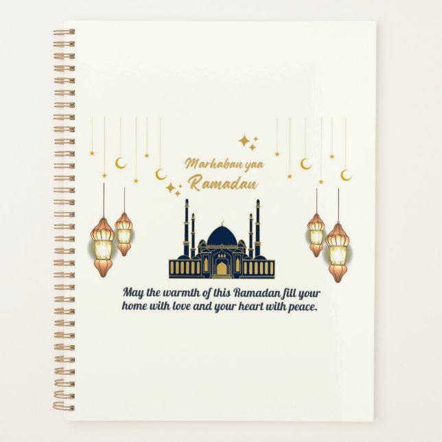 Bénédictions minimalistes du croissant de Ramadan (Devant)