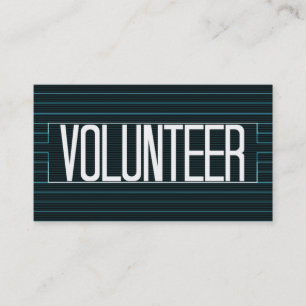 Bénévole Elegant Stripe Carte de visite