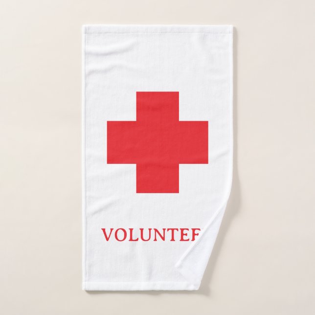 Bénévole & Premiers Secours, Croix, Ambulance, Méd (Serviette à main)