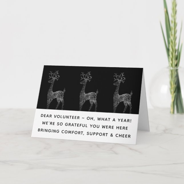 Bénévoles Appréciation Cartes de fin de année de N (Devant)