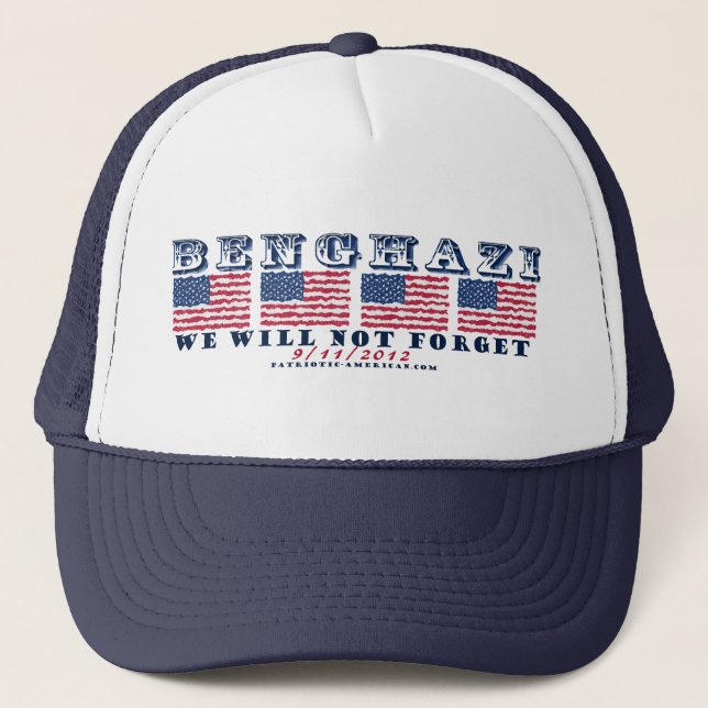 Benghazi - nous n'oublierons jamais le casquette (Devant)