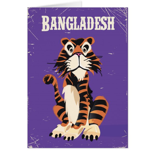 Bengladesh Vintage, affiche de voyage (Devant)