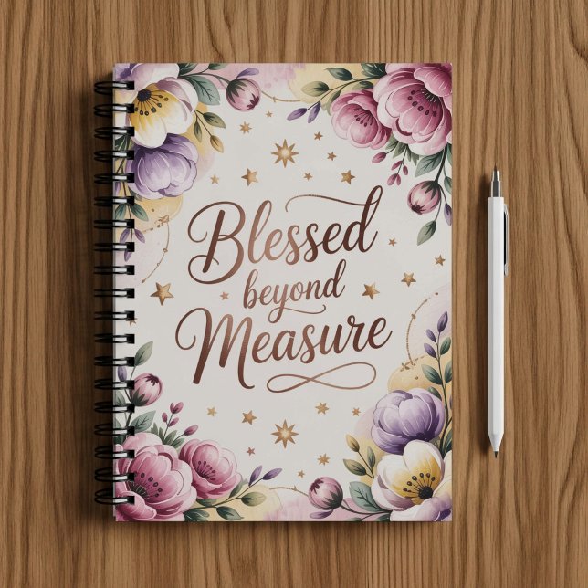 Béni au-delà de ma mesure, cahier chrétien (Créateur téléchargé)