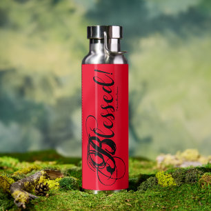Béni ! Bouteille d'eau (rouge/argent)