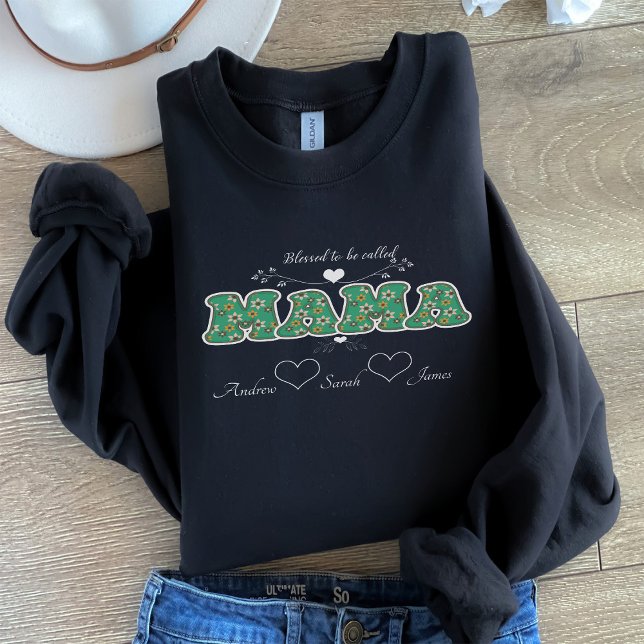 Béni d'être appelé Sweatshirt MAMA (Créateur téléchargé)