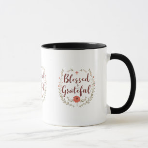 Béni et reconnaissant - Mug de l'inspiration chrét