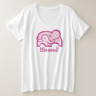 Béni ! l'éléphant embrasse la maternité t-shirt ro