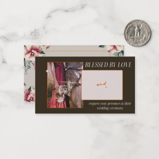 Béni par l'amour - Invitation de mariage 