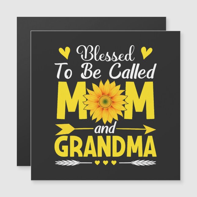Bénie d'être appelée maman et grand-mère (Devant / Derrière)