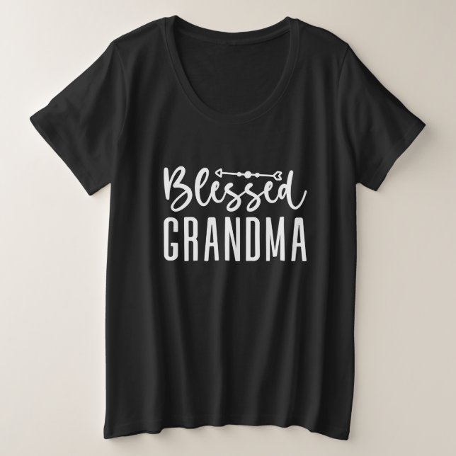 Bénie Grand-mère mignonne art du mot (Design devant)