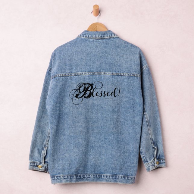 Bénie ! Veste en jean (Noir) (Hangar)