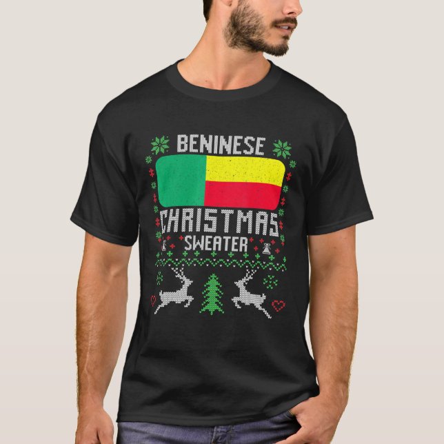 Bénin Drapeau béninois Sweat de Noël (Devant)