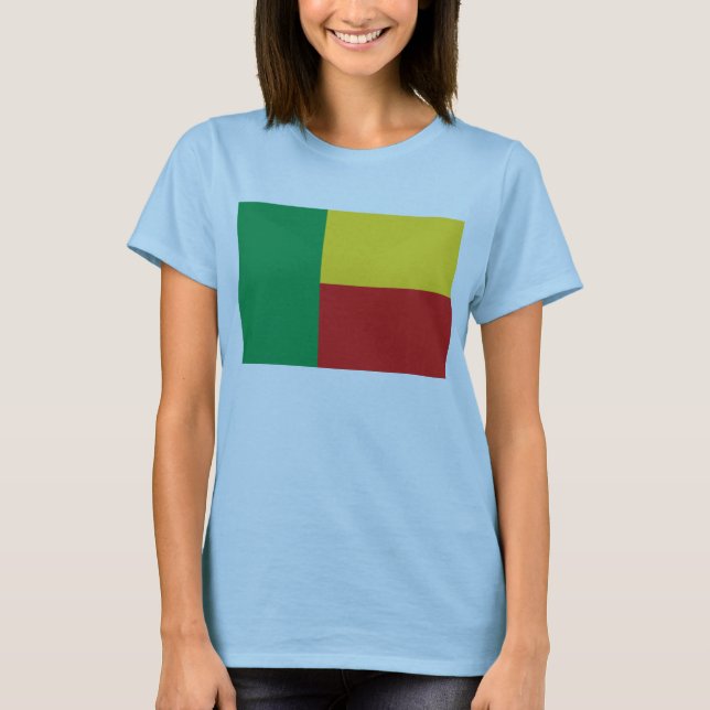 Bénin Drapeau x Carte T-shirt (Devant)