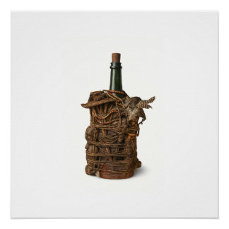 Beninese Fetish Bottle Art Poster