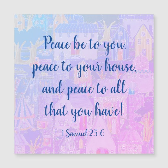 Bénissez cette maison Écriture biblique Maisons Ar (Devant)