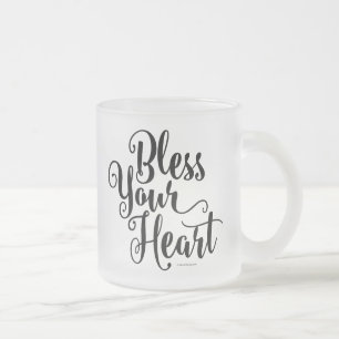Bénissez votre coeur Gelé Verre Café Mug